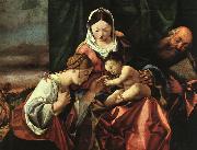 LOTTO, Lorenzo The Mystic Marriage of St. Catherine sg oil painting
